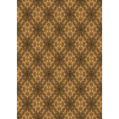 Renesmee Geometric Light Brown/Golden Area Rug East Urban Home Rug Size: Rectangle 8' x 10'