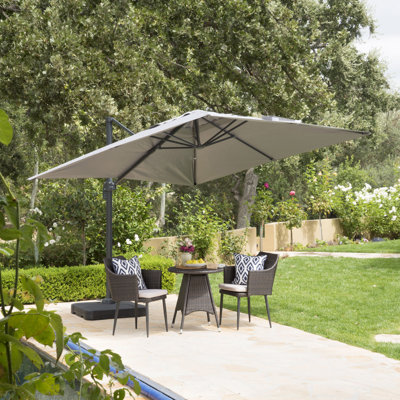 Wardingham 98 Square Cantilever Umbrella Red Barrel Studio Color Gray