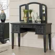Wayfair Espresso Wood Makeup Vanities You Ll Love In 2021