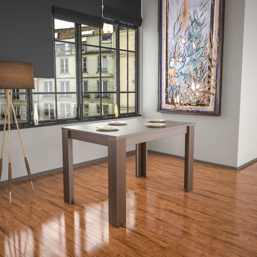 Iriemi Dining Set with 6 Chairs Ebern Designs Colour (Table): Walnut, Colour (Chair): Cream/Oak