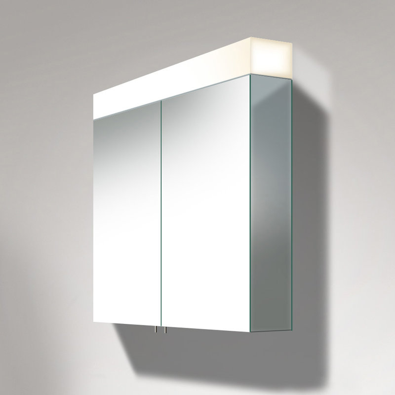 Duravit Delos Surface Mount Frameless Medicine Cabinet With 2 Shelves And Led Lighting Perigold
