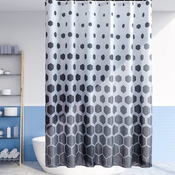 Tiger Pattern Bathroom Waterproof Fabric Shower Curtain Liner Bath Mat Set 71" 