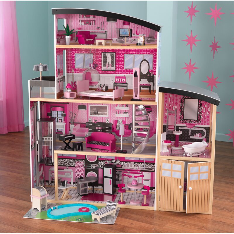 kidkraft wooden dollhouse