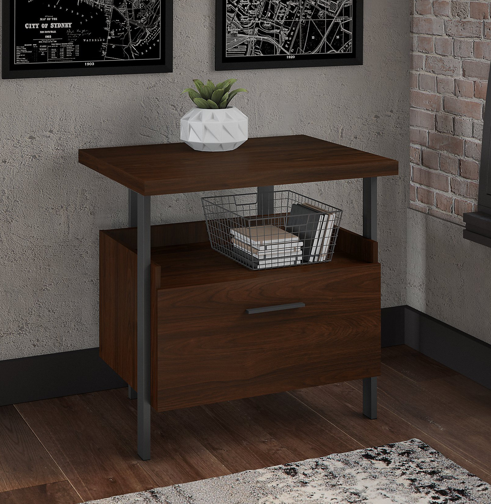 Ebern Designs Kays 1 Drawer Lateral Filing Cabinet Reviews Wayfair