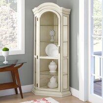 off white curio cabinet