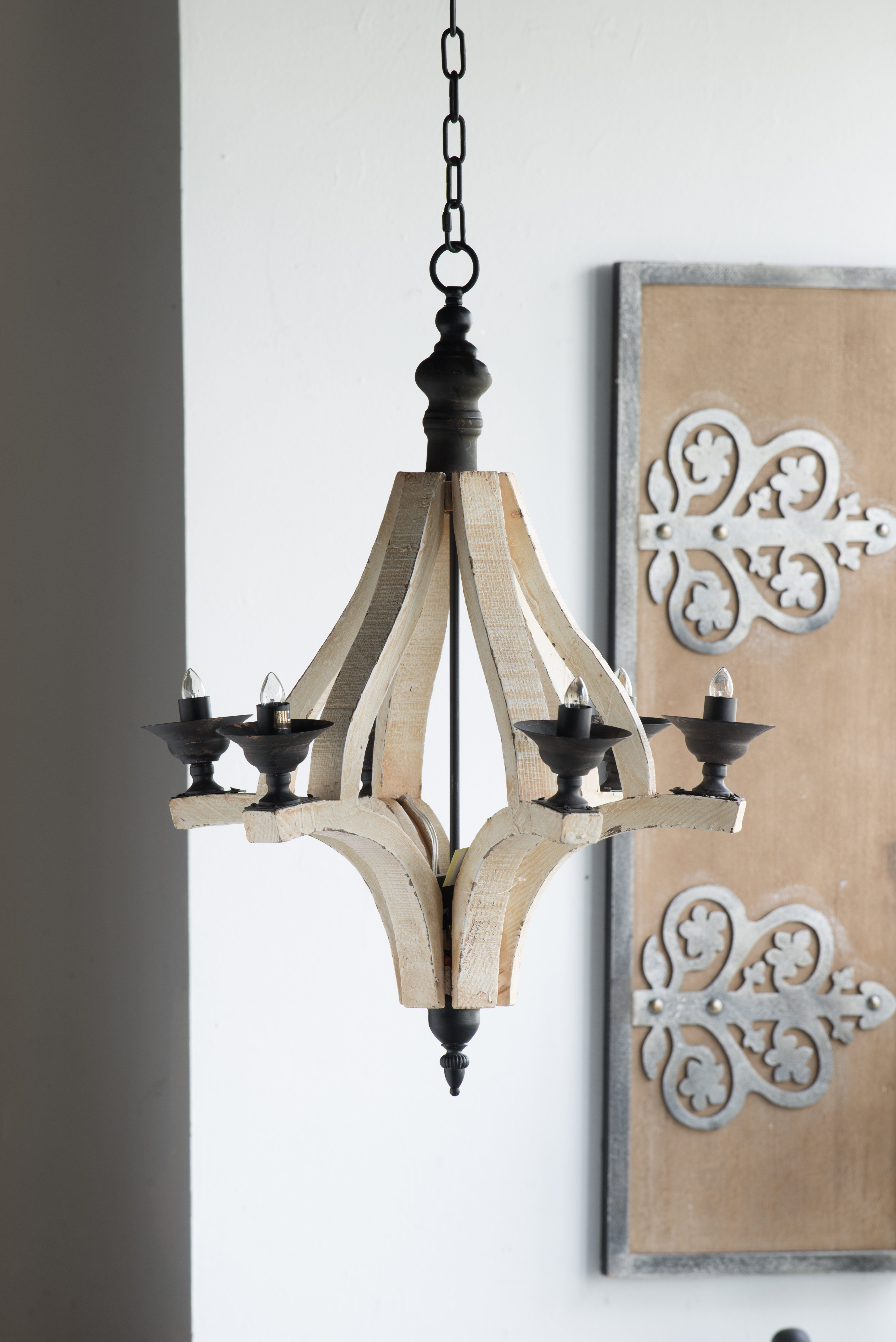One Allium Way® Amedeo Wood Empire Chandelier & Reviews Wayfair