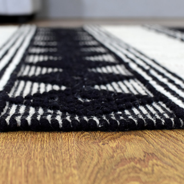 Indian Handmade Woven Flat Weave Wool Durry Dhurrie Kilim Modern Area Rug Carpet 