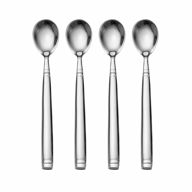 Towle Living 5167935 18//0 Forged Stephanie Iced Beverage Spoon Set of 4 Stainless Steel