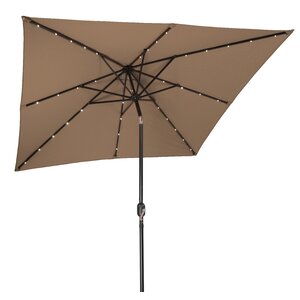 8' Square Lighted Umbrella