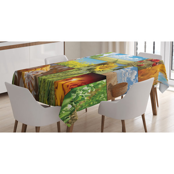 East Urban Home Rustic Tablecloth, Crops Under Sun ...