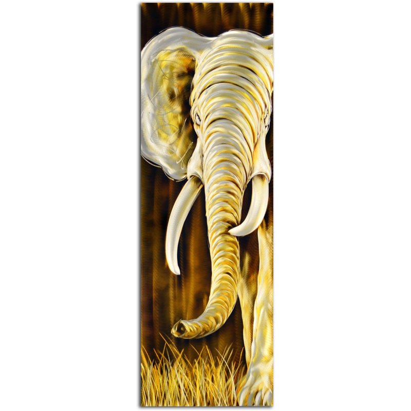 Omax Decor Gold And White Elephants Delight Wall Decor Wayfair Cover your walls or use it for diy projects with unique designs from independent that means that any surface, from a desk to an accent wall to a mantle top, can be covered with a rad design. wayfair com