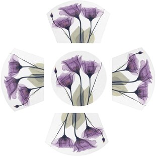 Set of 4/6 Petal Round Braided Heat-Resistant Thick Washable Table Mat Placemats 