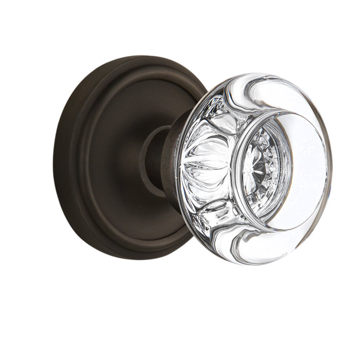 Nostalgic Warehouse Crystal Round Single Dummy Door Knob With