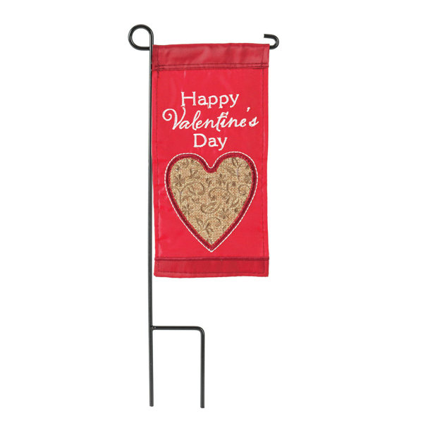 Dicksonsinc Happy Valentine S Day 2 Sided Polyester 8 5 X 4 5 In Garden Flag Wayfair