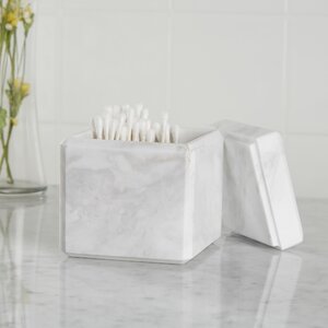 Gaston Marble Cotton Container