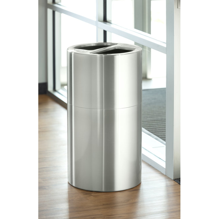 30 Gallon Dual Multi Compartments Trash & Recycling Bin