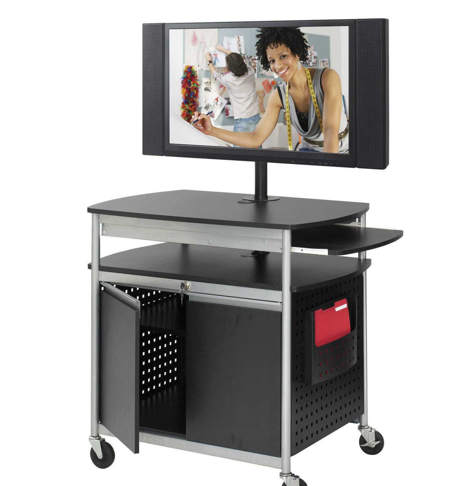 Safco Products Scoot Flat Panel Multimedia AV Cart & Reviews Wayfair