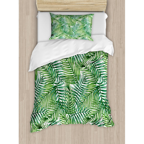 Embroidered Leaf Design Bedding Wayfair