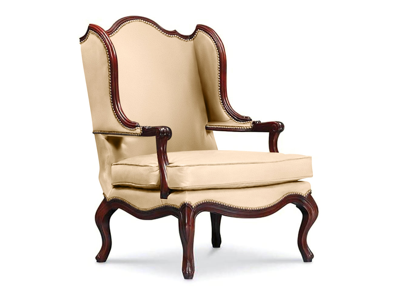 Leathercraft Benedict Upholstered Wingback Chair Wayfair