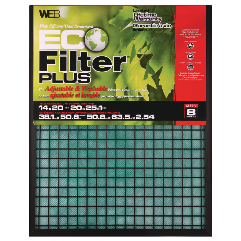 Web Products Eco Plus Permanent Electrostatic Adjustable Air Filter Reviews Wayfair