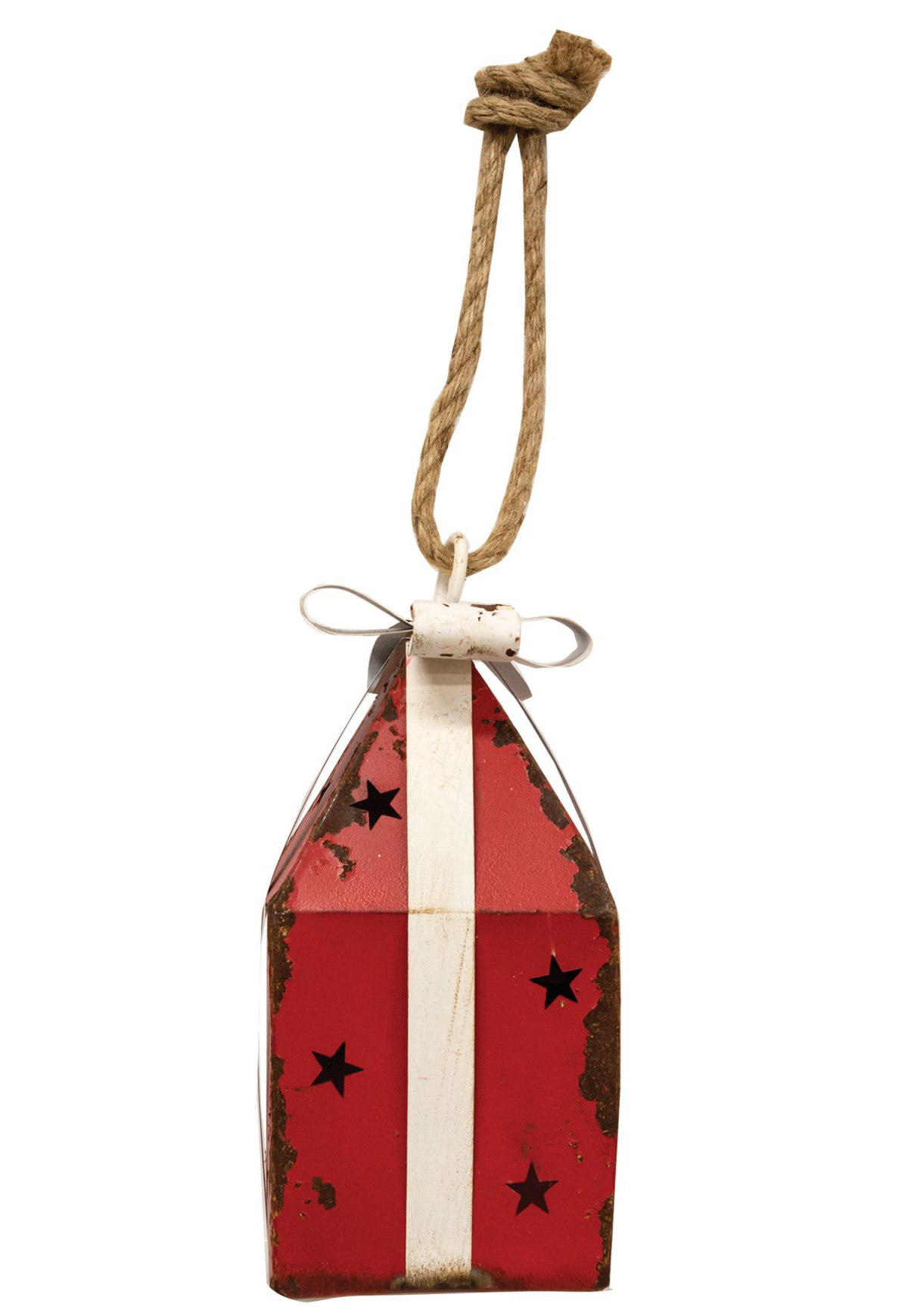 8 Silver Sleigh Bells On 24” Red Strap December Home