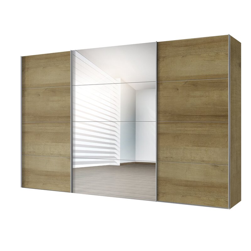 Brayden Studio Gengler Sliding Door Wardrobe Wayfair Co Uk