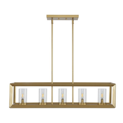 Gelantipy 5 - Light Kitchen Island Linear Pendant