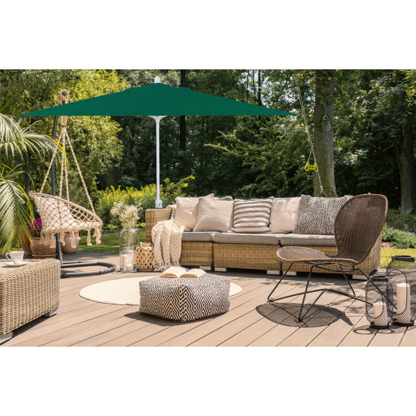 Alexander Elastic 10 X 6 5 Rectangular Market Sunbrella Umbrella Reviews Birch Lane