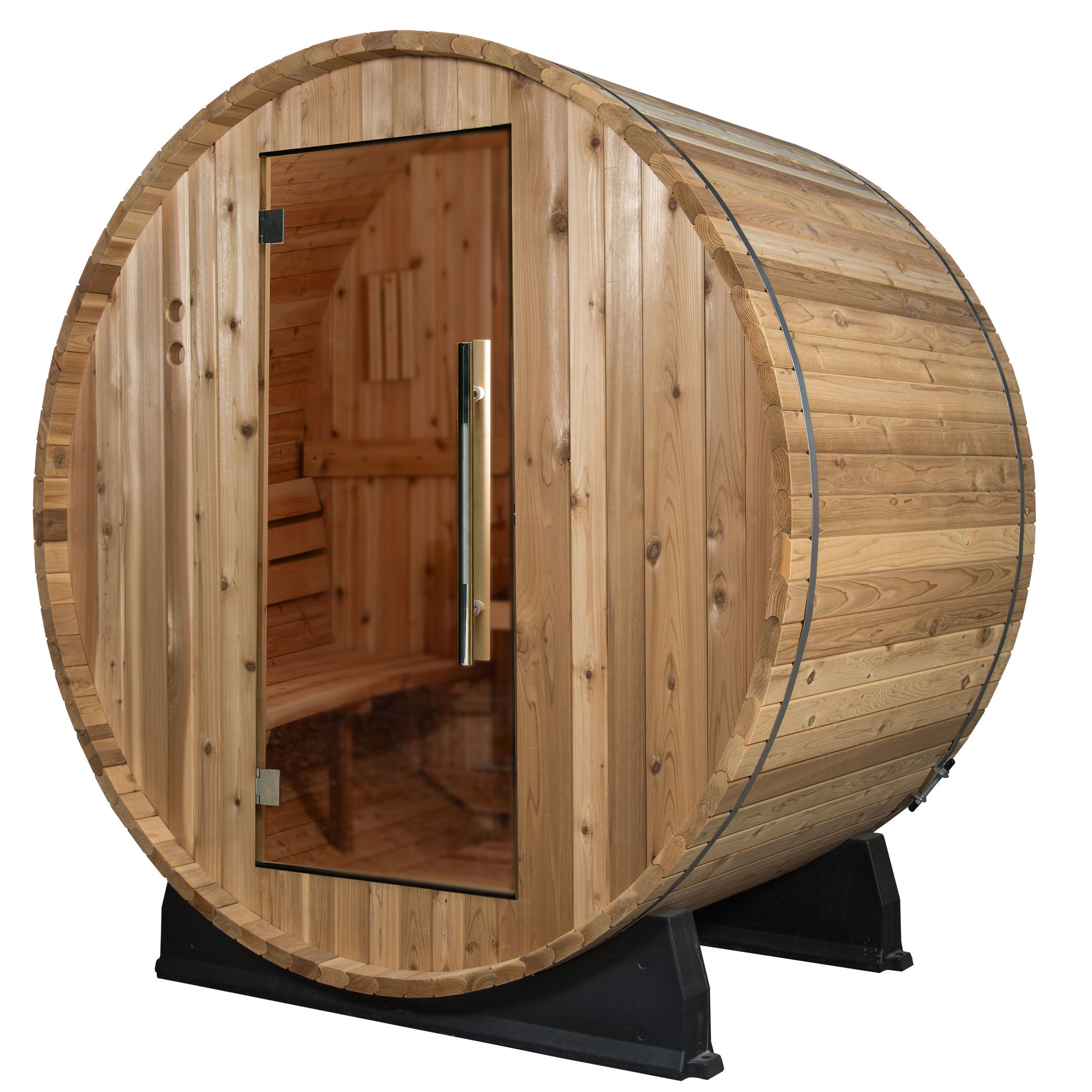 Almost Heaven Saunas Watoga 2 4 Person Traditional Cedar Steam Sauna Reviews Wayfair