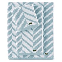 lacoste herringbone towel