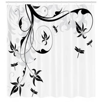 Latitude Run Allibert Bright Abstract Color For Premium Single Shower Curtain