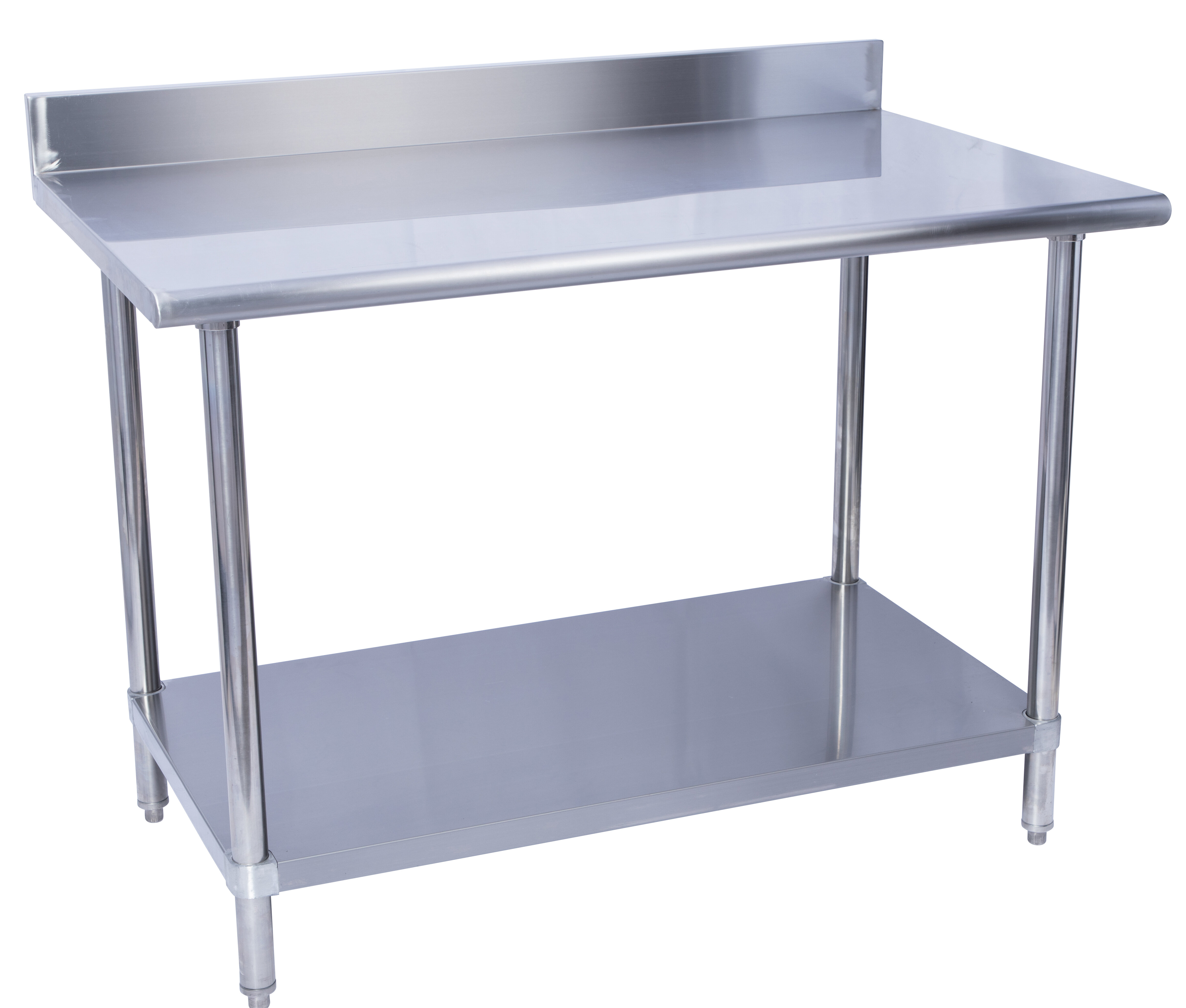 INSMA Adjustable 3-5FT Stainless Steel Kitchen Catering Work Table Bench Worktop 