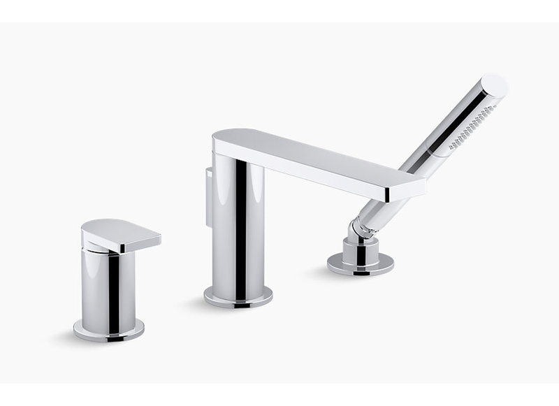 Kohler Composed Single Handle Deck Mounted Roman Tub Faucet With Diverter And Handshower Wayfair