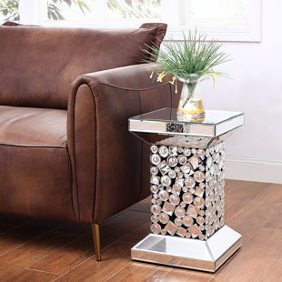 Pedestal Base Small End Side Tables You Ll Love Wayfair Quickview