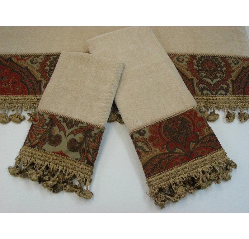 Red Barrel Studio Demmer Decorative 3 Piece Towel Set Reviews Wayfair
