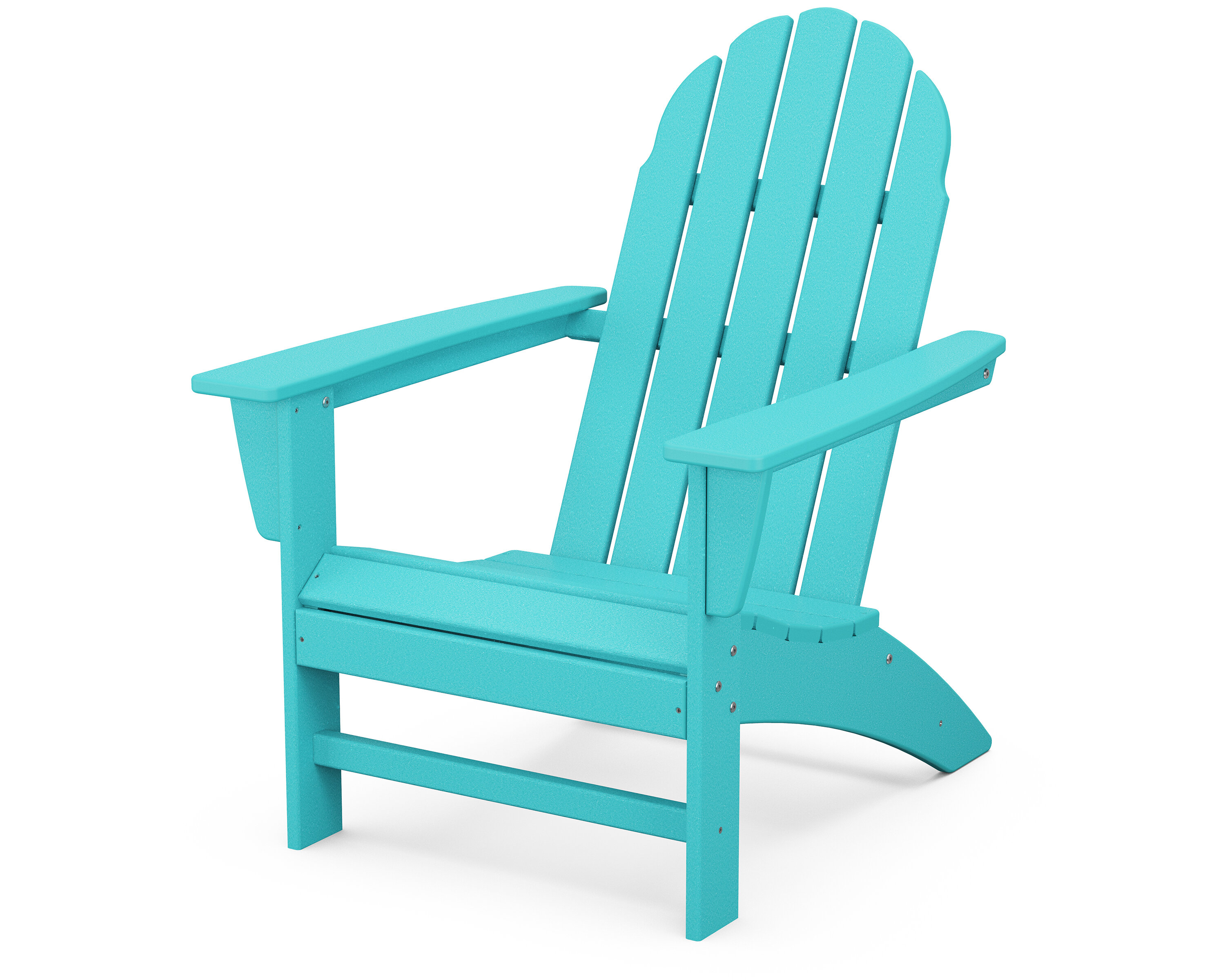 plastic blue adirondack chair