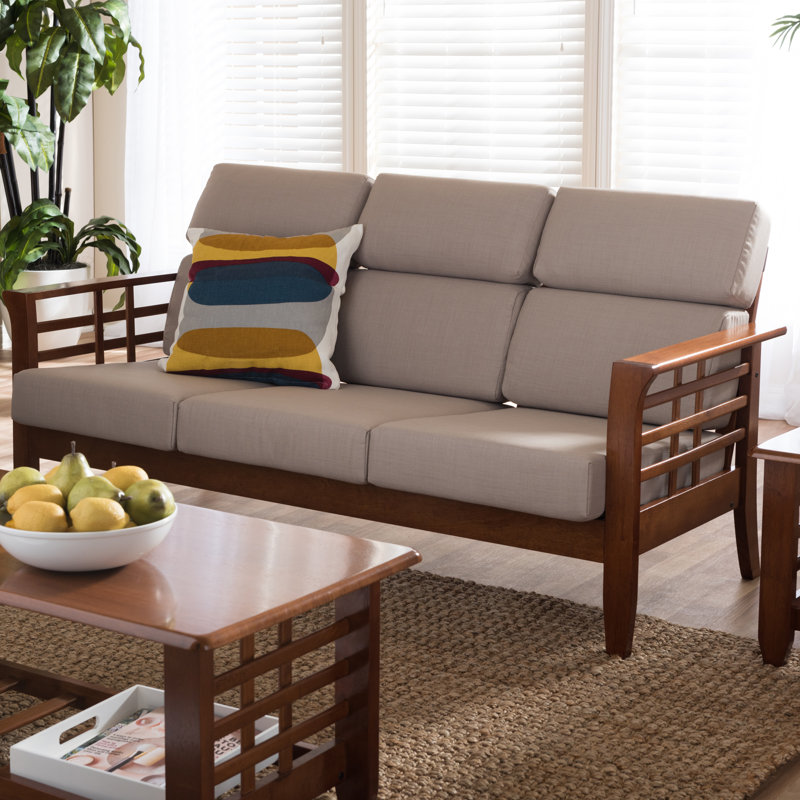 Baxton Studio Armanno 3 Seater Living Room Sofa