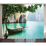 Tropical Print Curtains Wayfair Co Uk