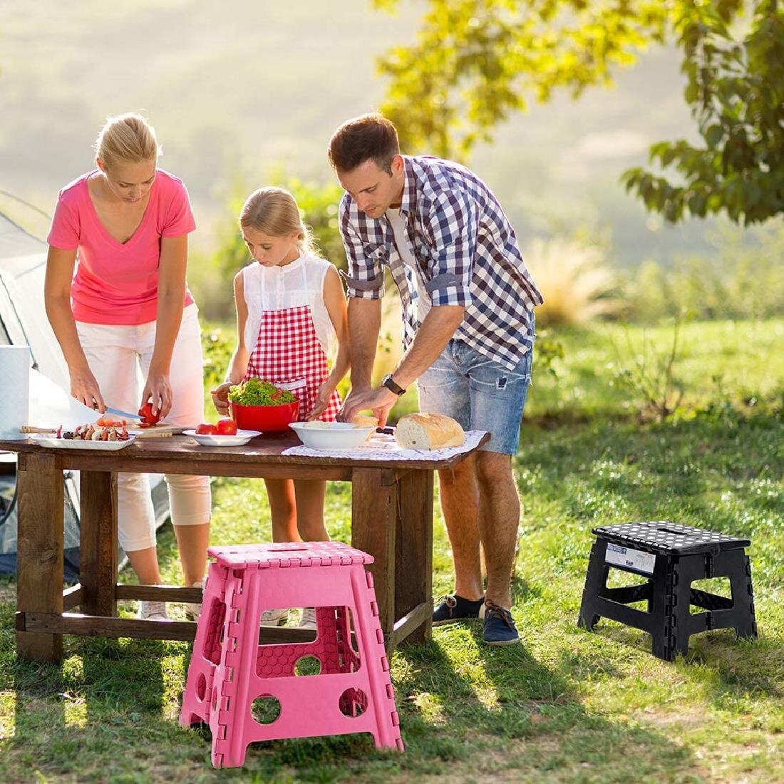 family plastic stool