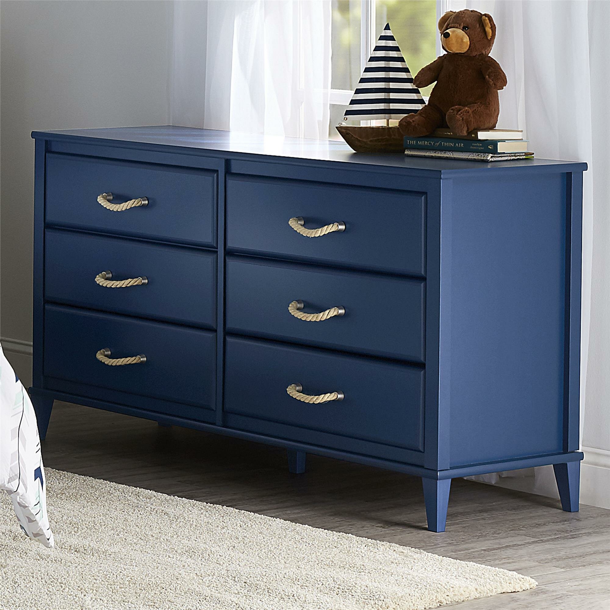 blue nursery dresser