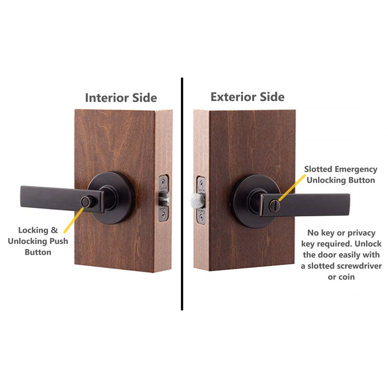 Copper Creek Residential Craftsman Style Privacy Door Lever Wayfair