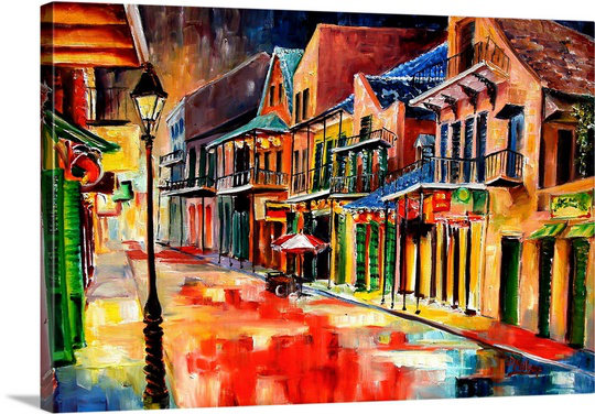 Canvas On Demand New Orleans Jive By Diane Millsap Painting