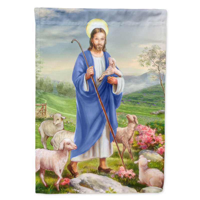 Caroline S Treasures Jesus The Shepherd And His Flock Of Sheep