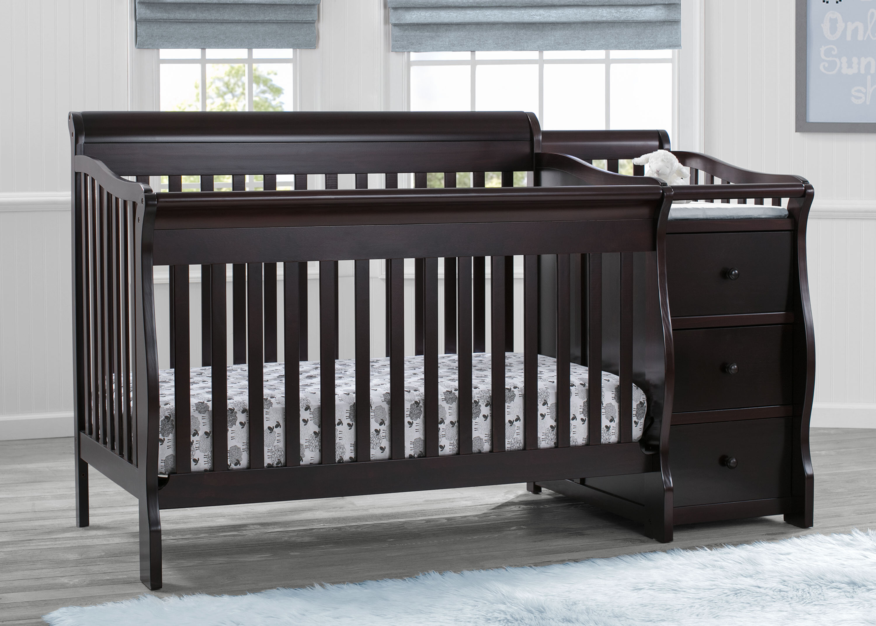 delta crib changing table combo