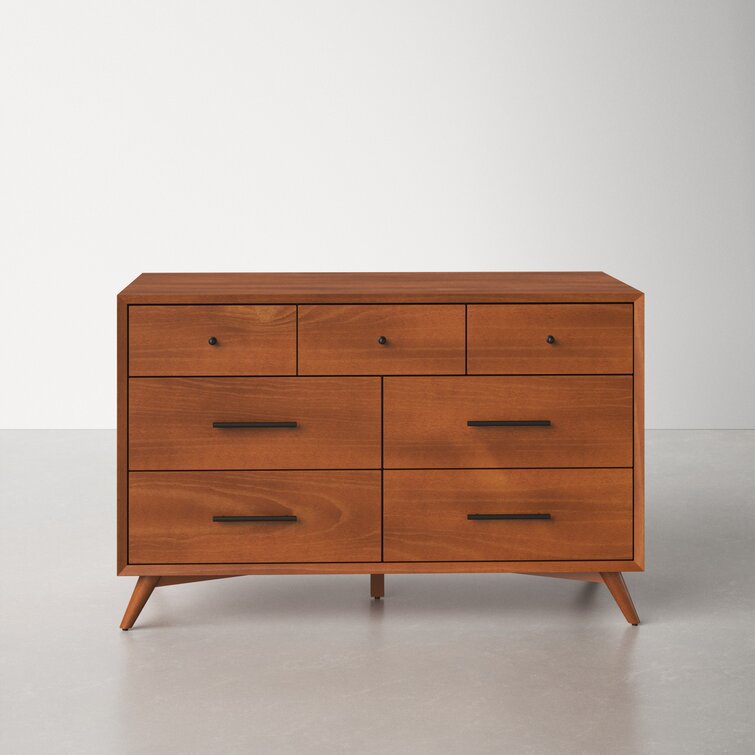 Williams 7 Drawer 56'' W Solid Wood Dresser