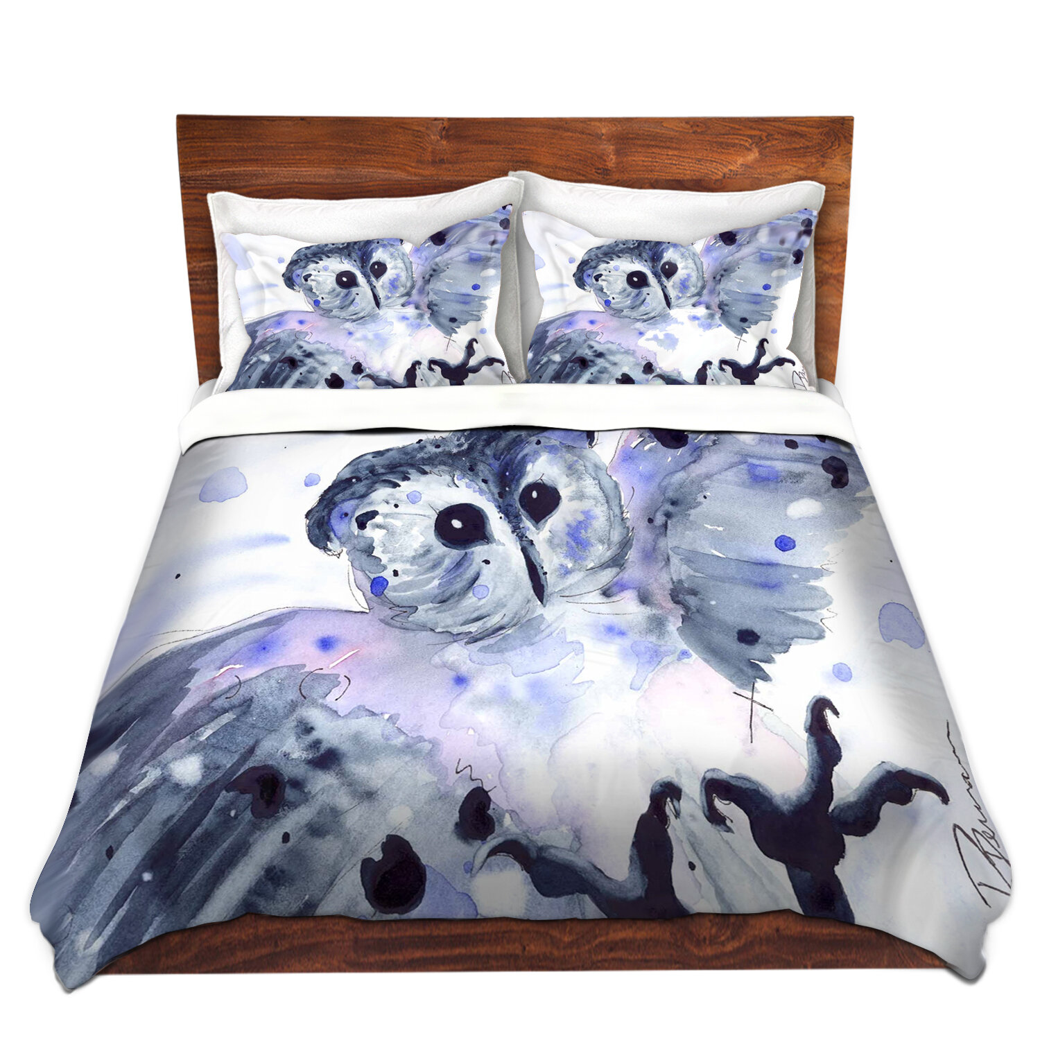 East Urban Home Midnight Owl Duvet Cover Set Wayfair