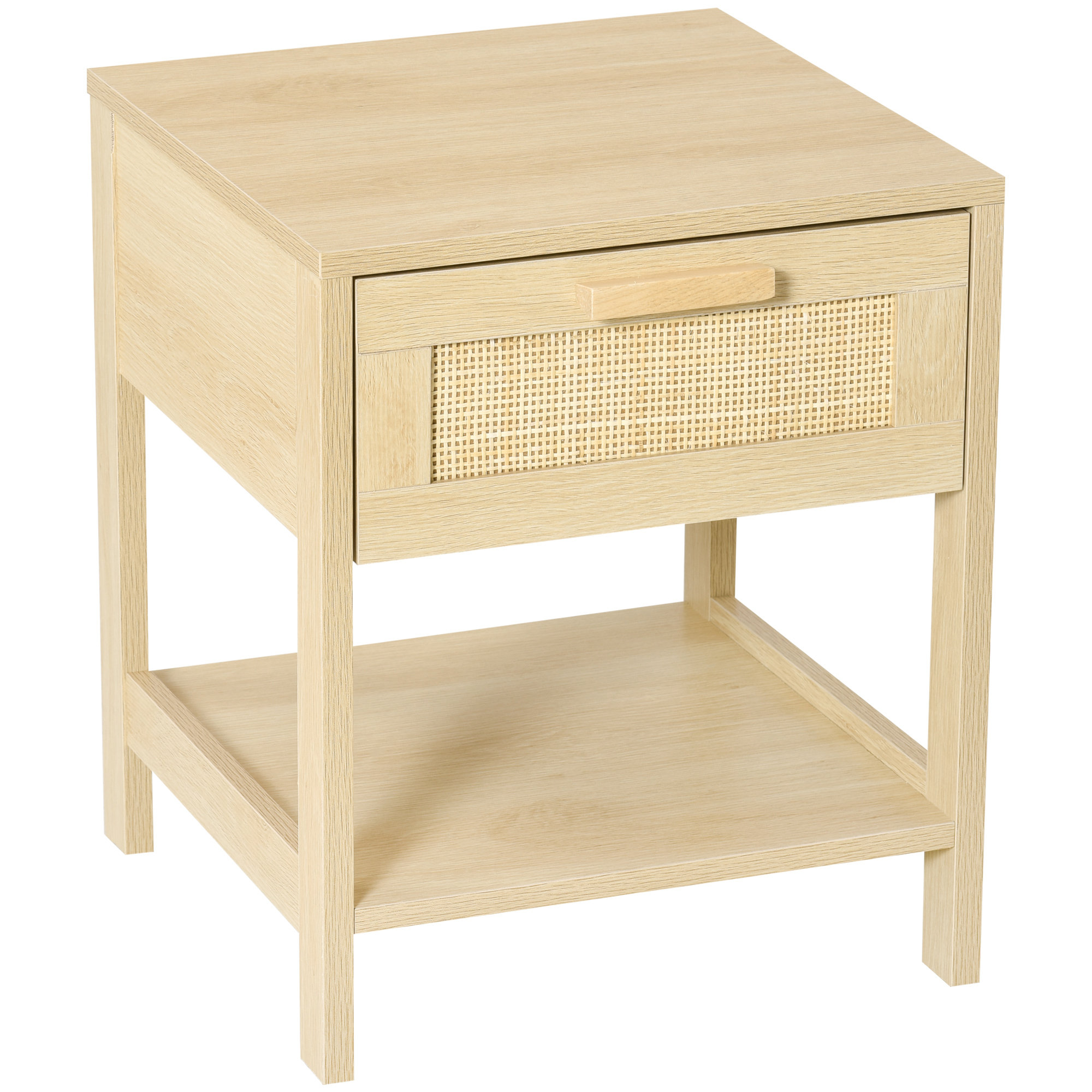 grasscloth bedside table