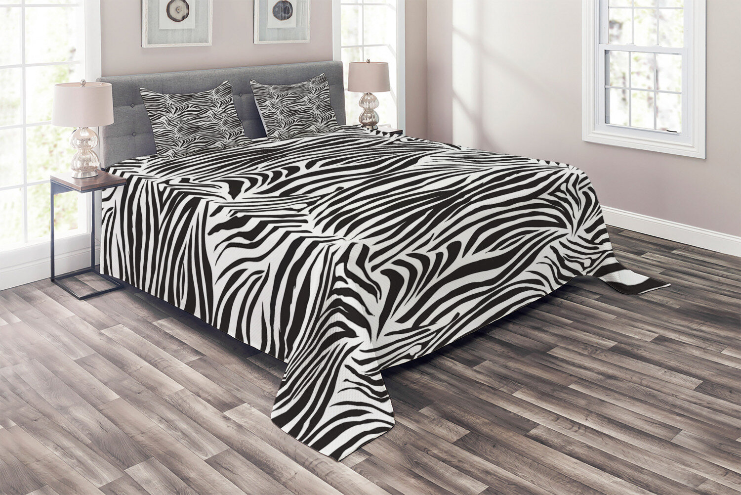 zebra stripes animal print bedding sheet set