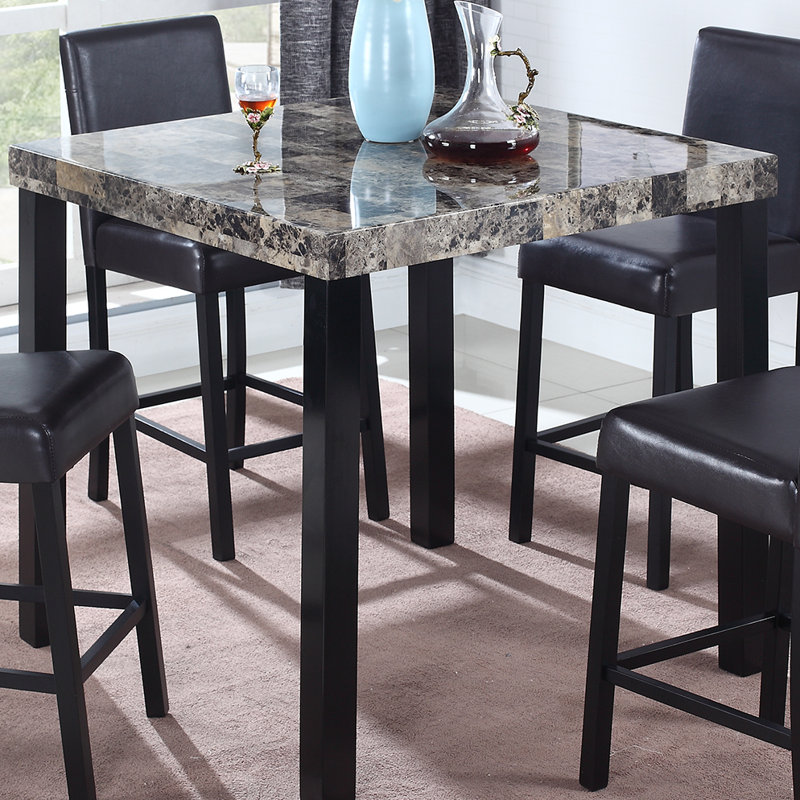 Winston Porter Pinkfringe Counter Height Dining Table Reviews Wayfair