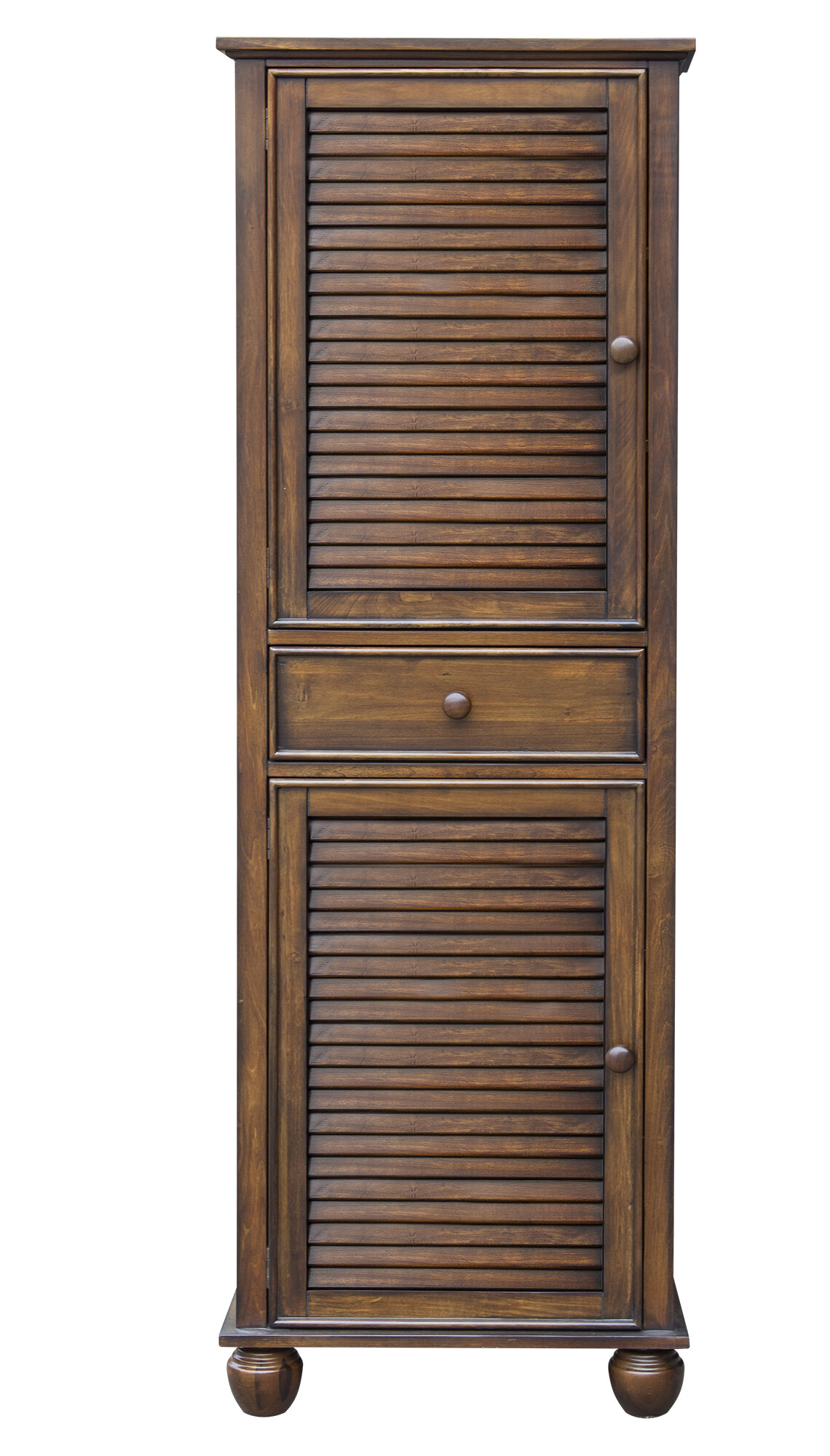 Canora Grey Kensett 24 W X 72 H X 18 D Solid Wood Linen Cabinet